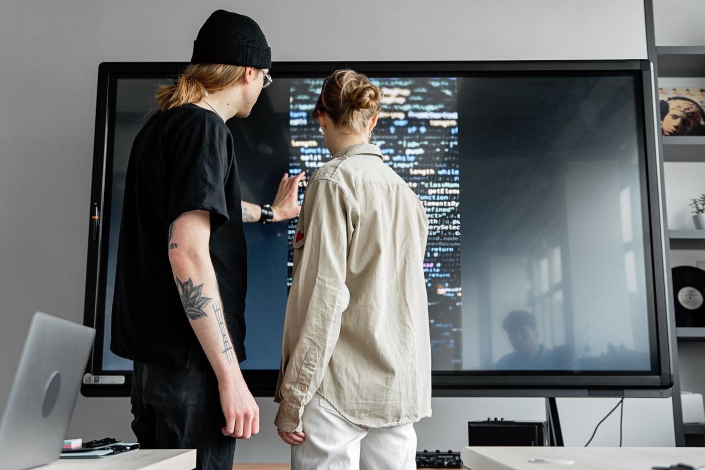 IT professional reviewing digital systems
